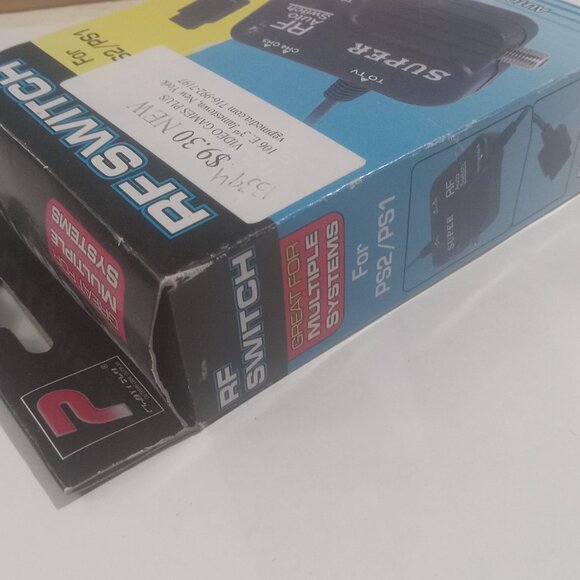 NEW PS2 PS1 RF Auto Switch TV AV Adapter Cable Playtech NEW - Picture 3 of 4